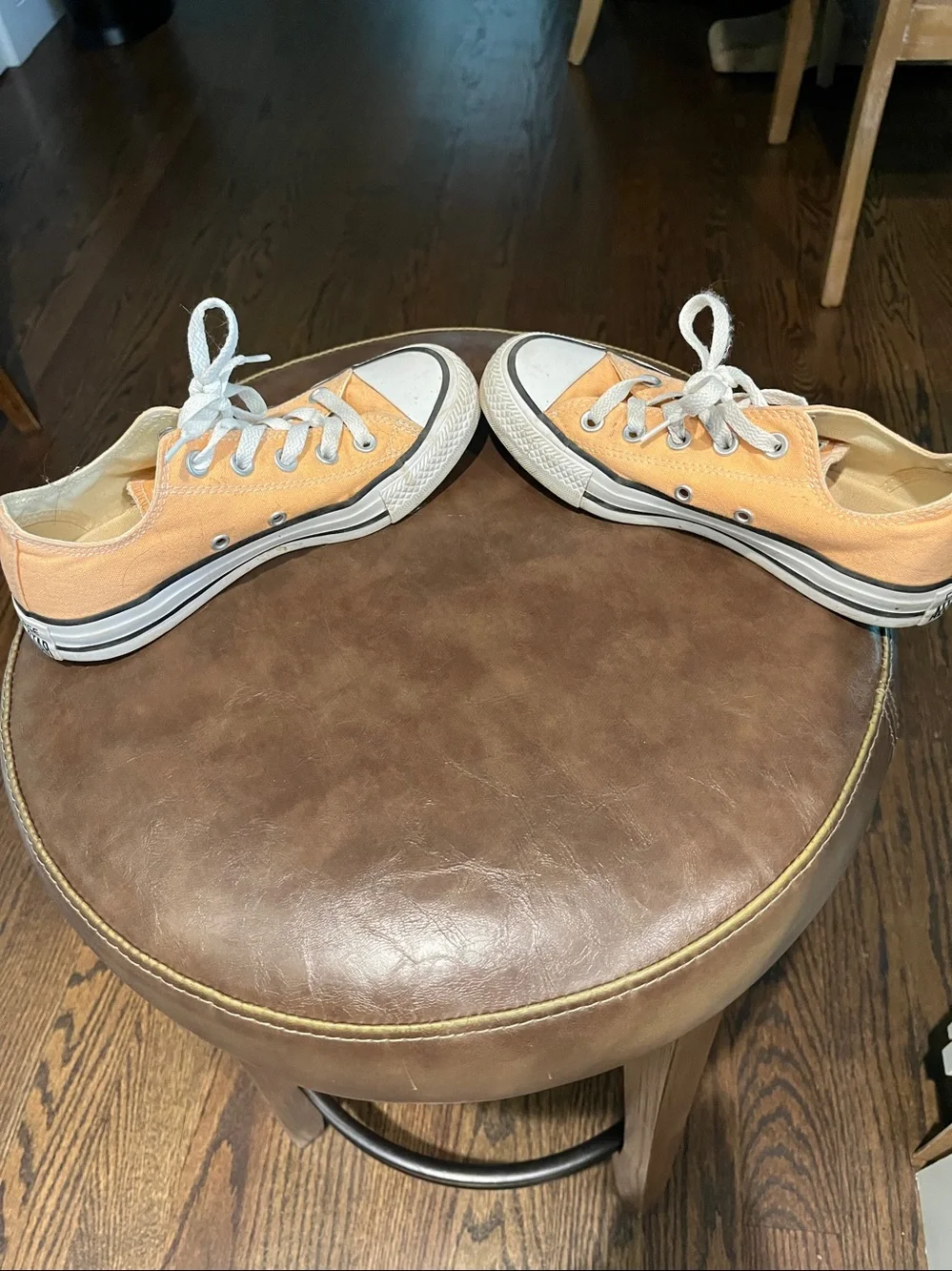 Converse All Star Low Top Sneakers - Peach Canvas - Picture 7 of 9